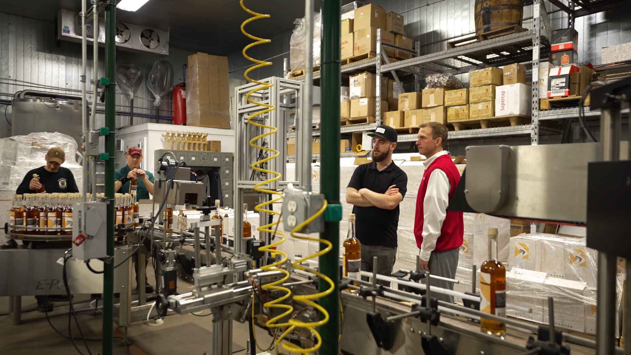 Bourbon bottling process